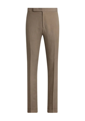 Ralph Lauren Purple Label cuffed-detail trousers - Neutrals