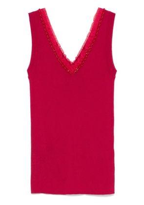 P.A.R.O.S.H. ribbed tank top - Pink