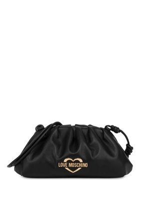 Love Moschino logo-plaque crossbody bag - Black