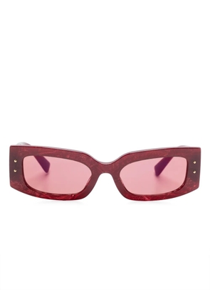 Dolce & Gabbana Eyewear logo-plaque sunglasses - Red