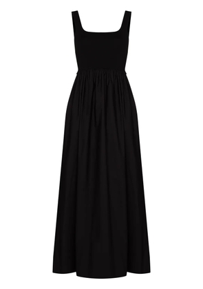 Matteau gathered-waist sleeveless maxi dress - Black