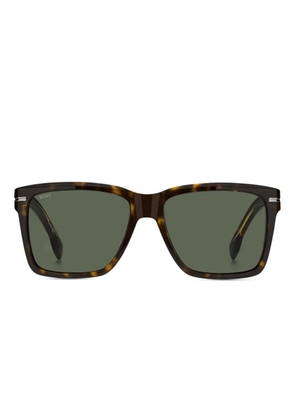 BOSS havana square-frame sunglasses - Brown