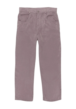 Callipygian satin trousers - Purple