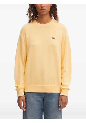 Lacoste logo crew-neck sweater - Yellow