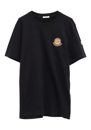 Moncler appliqué-detail T-shirt - Black