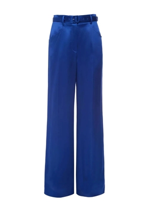 Gabriela Hearst belted straight-leg trousers - Blue