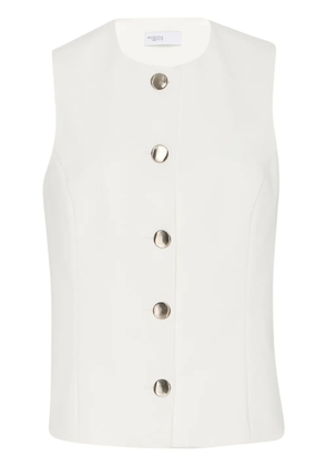 Rosetta Getty cady-texture buttoned vest - White