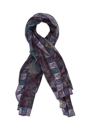 Loro Piana paisley-print scarf - Purple