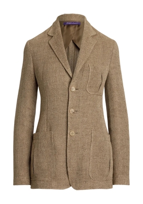 Ralph Lauren Collection herringbone-textured blazer - Neutrals
