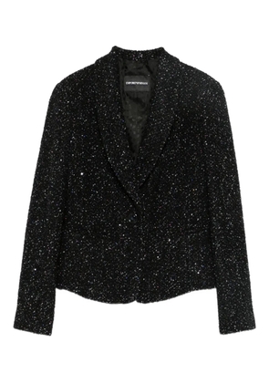Emporio Armani sequin-embellished jacket - Black