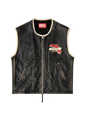 Diesel L-Flying-20th zip-up gilet - Black