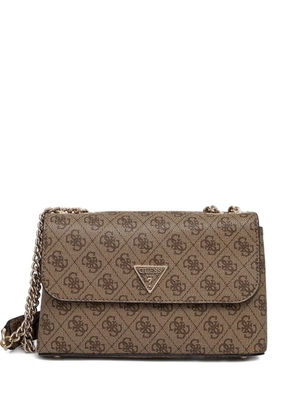 GUESS USA logo-plaque shoulder bag - Brown