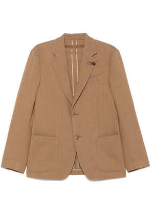 Lardini herringbone blazer - Brown