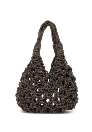 Hibourama mini Vannifique embellished tote bag - Black