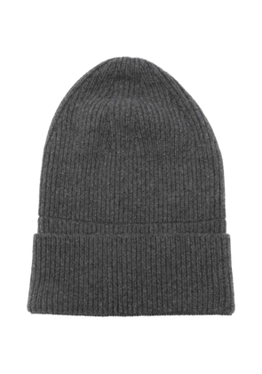 Laneus ribbed beanie hat - Grey