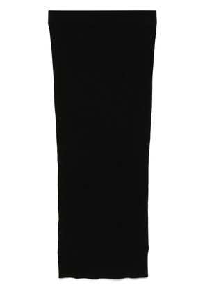 P.A.R.O.S.H. ribbed-knit midi skirt - Black