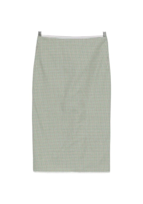 Nº21 check-pattern skirt - Green