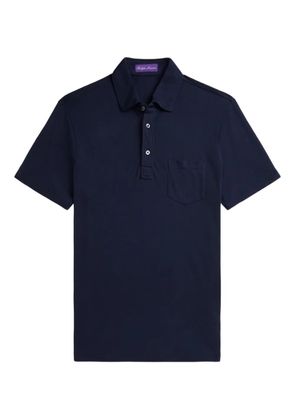 Ralph Lauren Purple Label piqué polo shirt - Blue