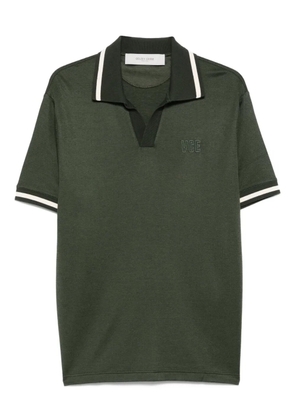 Golden Goose tipped-collar polo shirt - Green