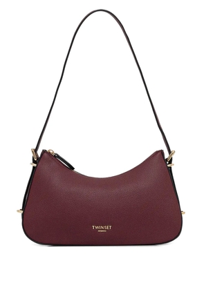 TWINSET logo-lettering shoulder bag - Red