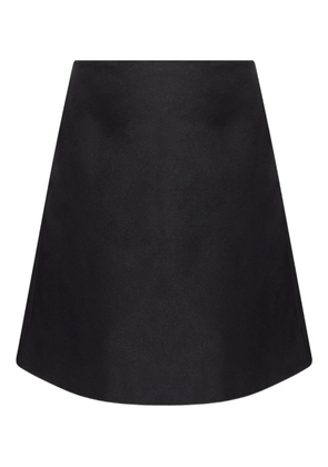 Alexander McQueen satin A-line skirt - Black