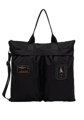 Aeronautica Militare logo-embroidered holdall - Black