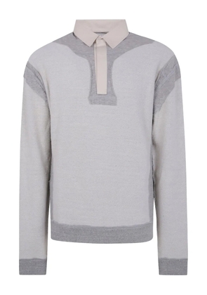 Maison Margiela textured-finish polo shirt - Grey