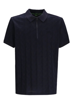 BOSS half-zip polo shirt - Black