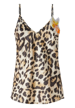 5 Progress leopard-print top - Neutrals