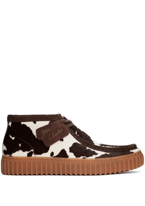 Clarks Torhill Hi 'Brown/White' boots