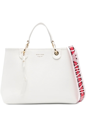 Emporio Armani top-handle tote bag - White