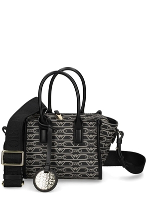 Emporio Armani monogram-patterned mini bag - Black