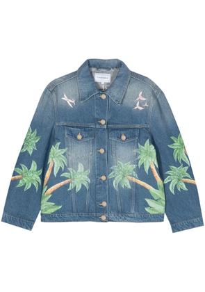 Casablanca Tennis Club denim jacket - Blue