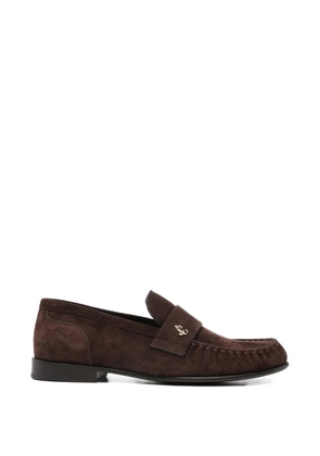 Jimmy Choo Ellis suede loafers - Brown