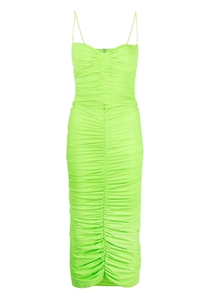 Alex Perry ruched midi dress - Green