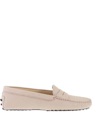 Tod's round-toe leather loafers - Pink