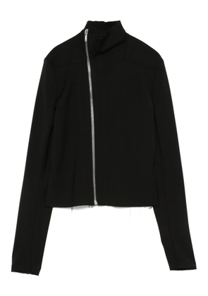 Rick Owens high-neck jacket - Black