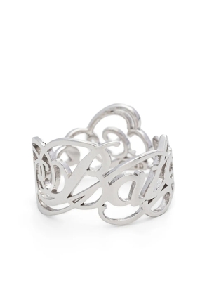 Undercover cut-out polished-finish ring - Silver