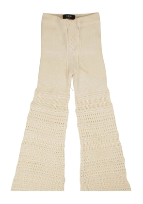 AMIRI crochet flared trousers - Neutrals