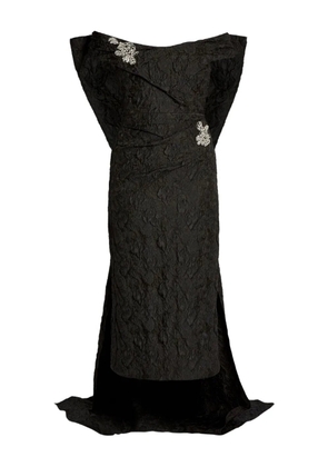 ERDEM off-shoulder midi dress - Black