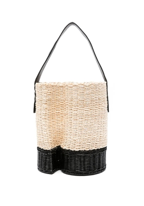 sacai interwoven bucket bag - Black