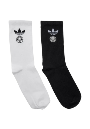 adidas logo graphic socks - Black