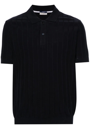 Paul & Shark ribbed fine-knit polo shirt - Blue