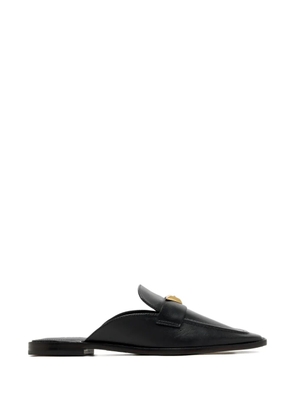 Schutz triangular-plaque loafers - Black