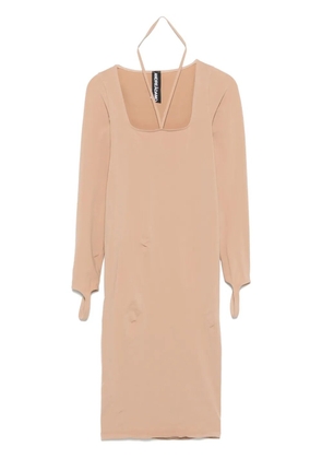 ANDREĀDAMO sculpting jersey midi dress - Neutrals