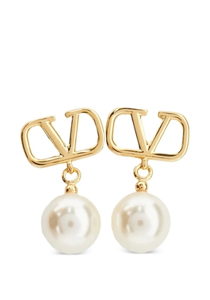 Valentino Garavani VLogo Signature pearl earrings - Gold