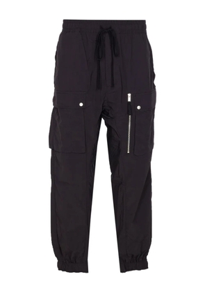 Thom Krom elasticated-waist cargo trousers - Black