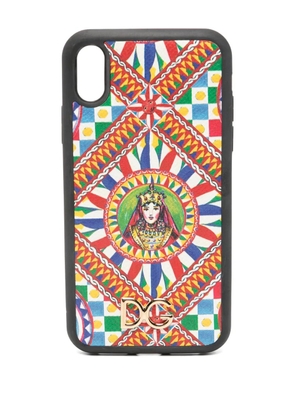 Dolce & Gabbana geometric-print iPhone XR case - Red
