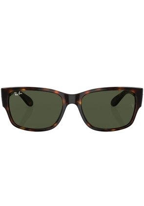Ray-Ban tortoiseshell-effect rectangle-frame sunglasses - Green