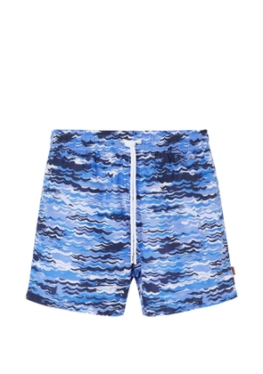 Missoni wave-pattern swim shorts - Blue